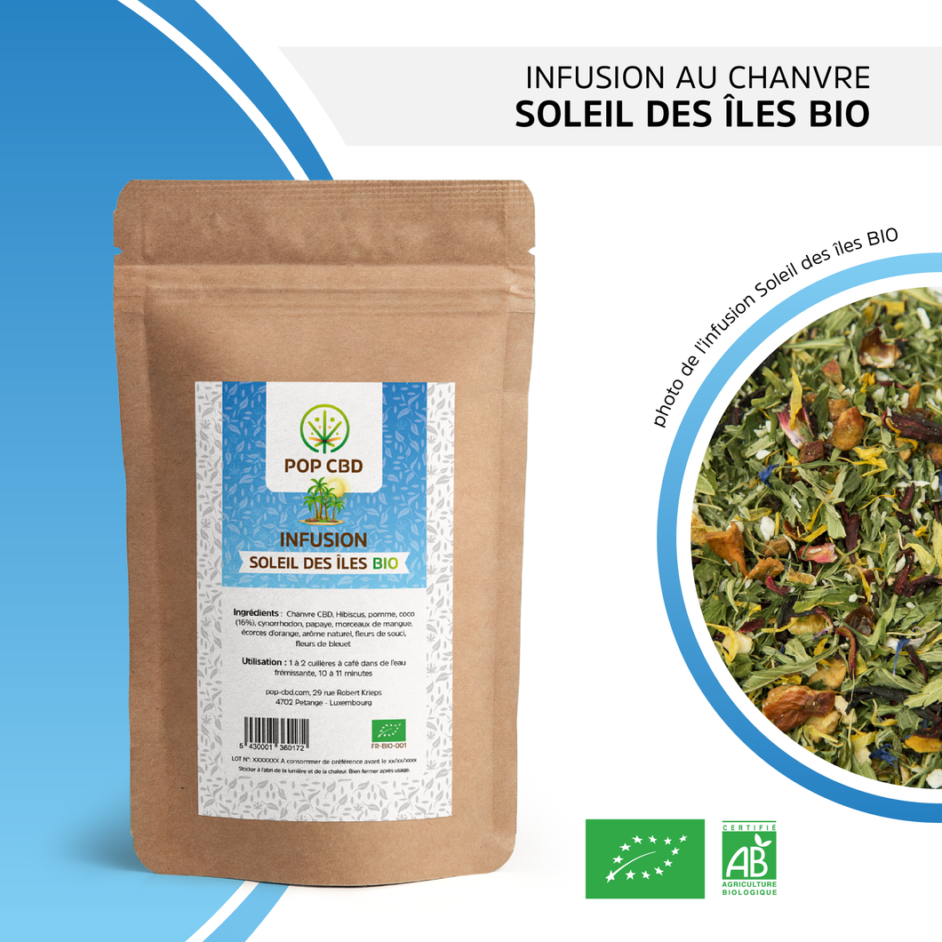 Infusion Bio chanvre SOLEIL DES ILES
