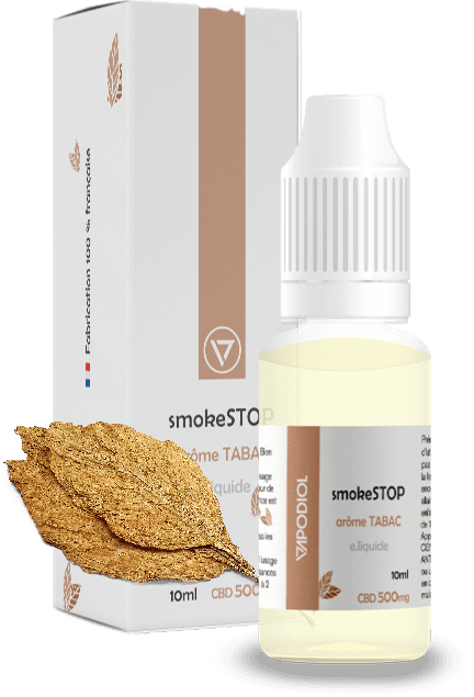 E-liquide CBD SMOKESTOP TABAC